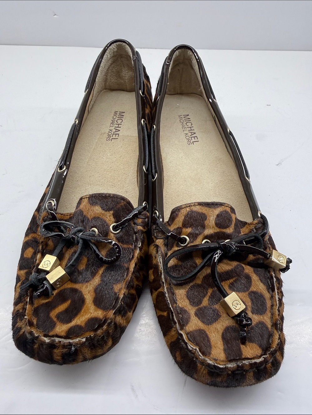 MICHAEL Michael Kors Leopard-Print Moccasin Loafers - Brown/Black
